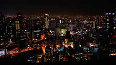 水の都市大阪の夜景を動画で楽しむ！